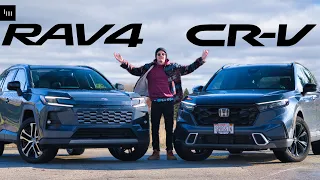 2026 Toyota RAV4 vs Honda CRV - THE HEAVY HITTING HYBRIDS