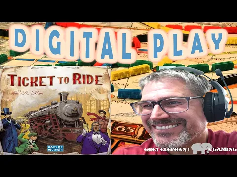 Ticket To Ride (Digital Play Thru) USA Map