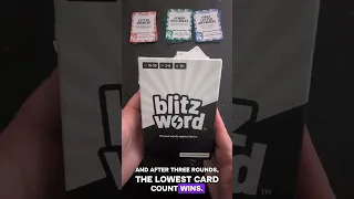 Blitzword Speed Mode, #howtoplay this new word matching #cardgame live on Kickstarter #wordgame