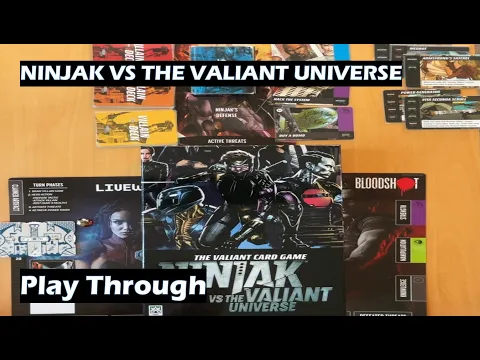 Ninjak vs the Valiant Universe Board Game Solo Play Through