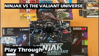 Ninjak vs the Valiant Universe Board Game Solo Play Through