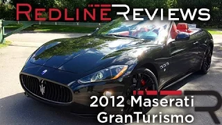 2012 Maserati GranTurismo Convertible Sport Review, Walkaround, Exhaust, Start-Up & Rev