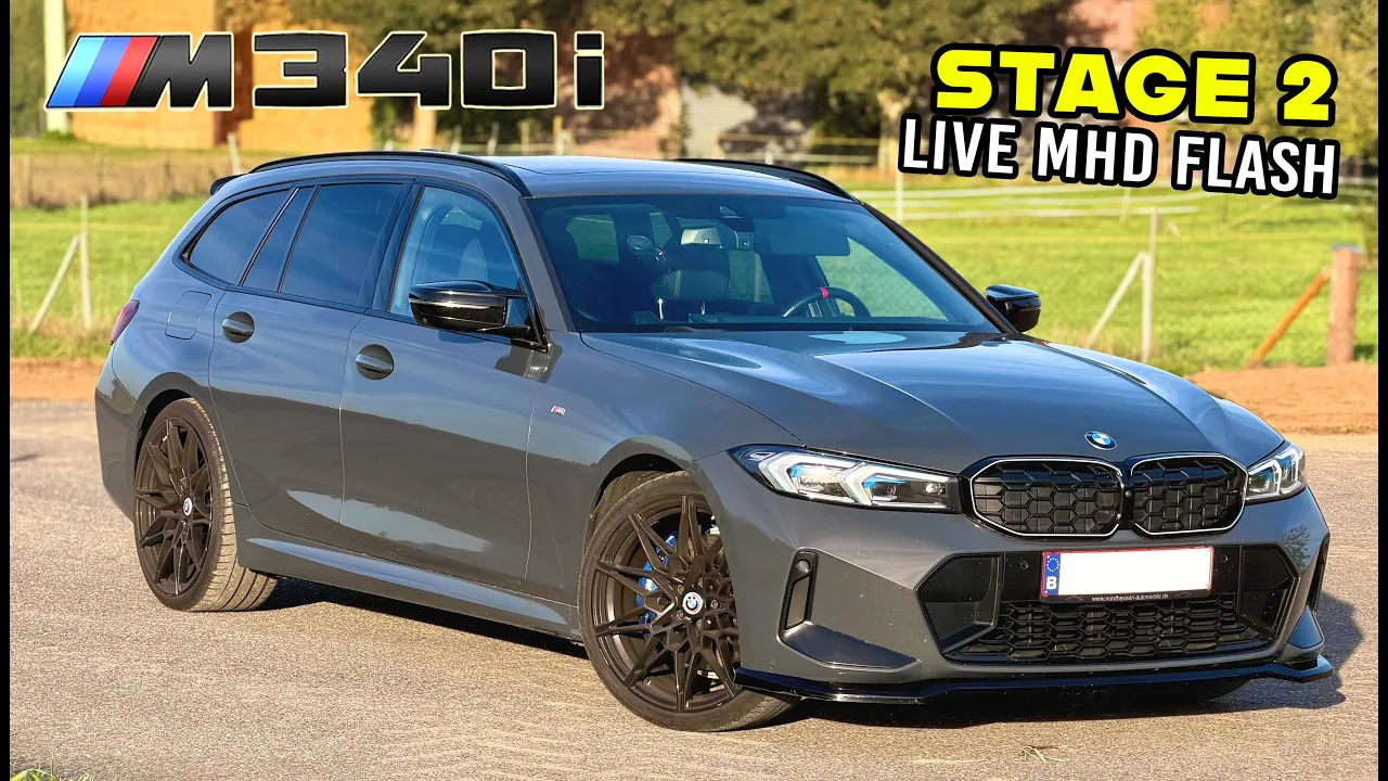BMW M340i LCI G21 STAGE 2 // MHD & xHP LIVE FLASH - SOUND 100-200 & POV