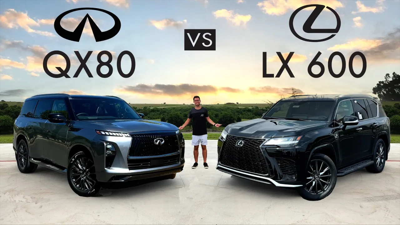 LARGE LUXURY SMACKDOWN! -- 2025 Infiniti QX80 vs. Lexus LX 600: Comparison