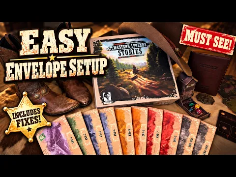 Western Legends Stories - Easy Envelope Setup - Must do before playing!