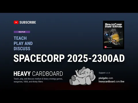 SpaceCorp (Era 3: Starfarers) Solo Teaching, Play-through, & Round table by Heavy Cardboard