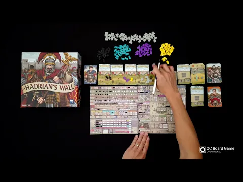 Hadrian's Wall in 1 Minute (4K Board Game Time Lapse)