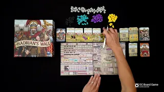 Hadrian's Wall in 1 Minute (4K Board Game Time Lapse)