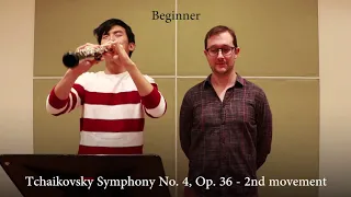 Professional vs Beginner Oboe