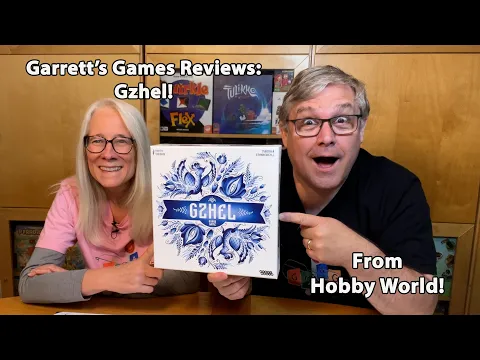 Creating Russian Porcelain Patterns - Garrett's Games Reviews Gzhel from Hobby World