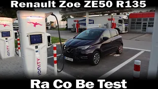 Renault Zoe ZE50 R135 - Ra Co Be Test (Range, Consumption, Best speed)