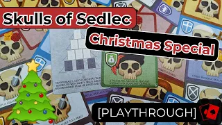 Solo Playthrough | Skulls of Sedlec (+ Crown of Bones and Merchants Expansions, Button Shy Games)