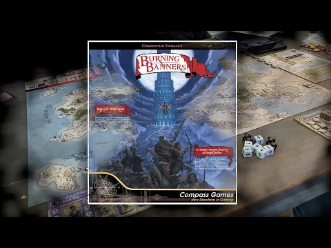 Powalajaca gra w klimacie fantasy Burning Banners Compass Games Unboxing - Hexmagazine tale 195
