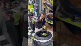 Because plain tire rims are boring...😅 #tires #cars #paint