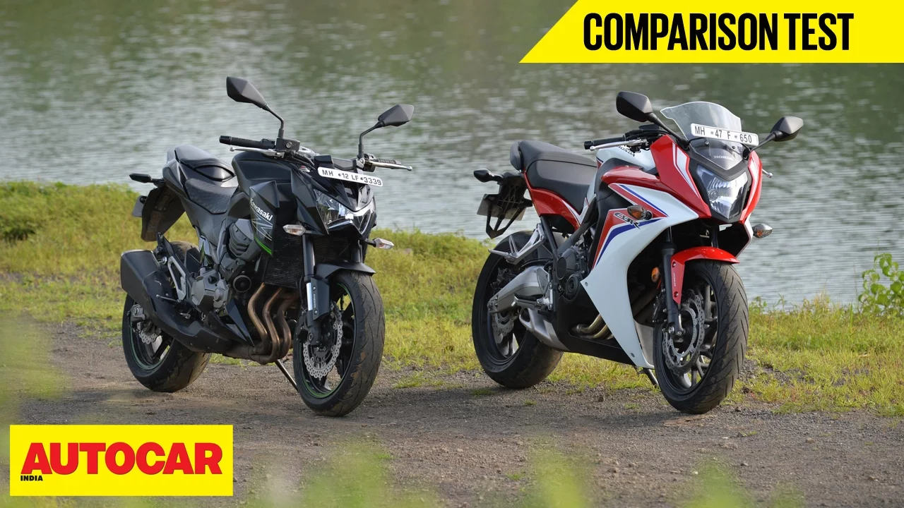 Honda CBR 650F VS Kawasaki Z800 | Comparison Test | Autocar India