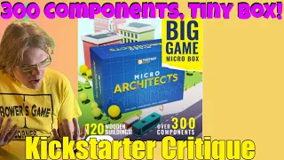 OBS Screwed up while Record Micro Architects Kickstarter Critique (C+) A $50 Tuck Box Game