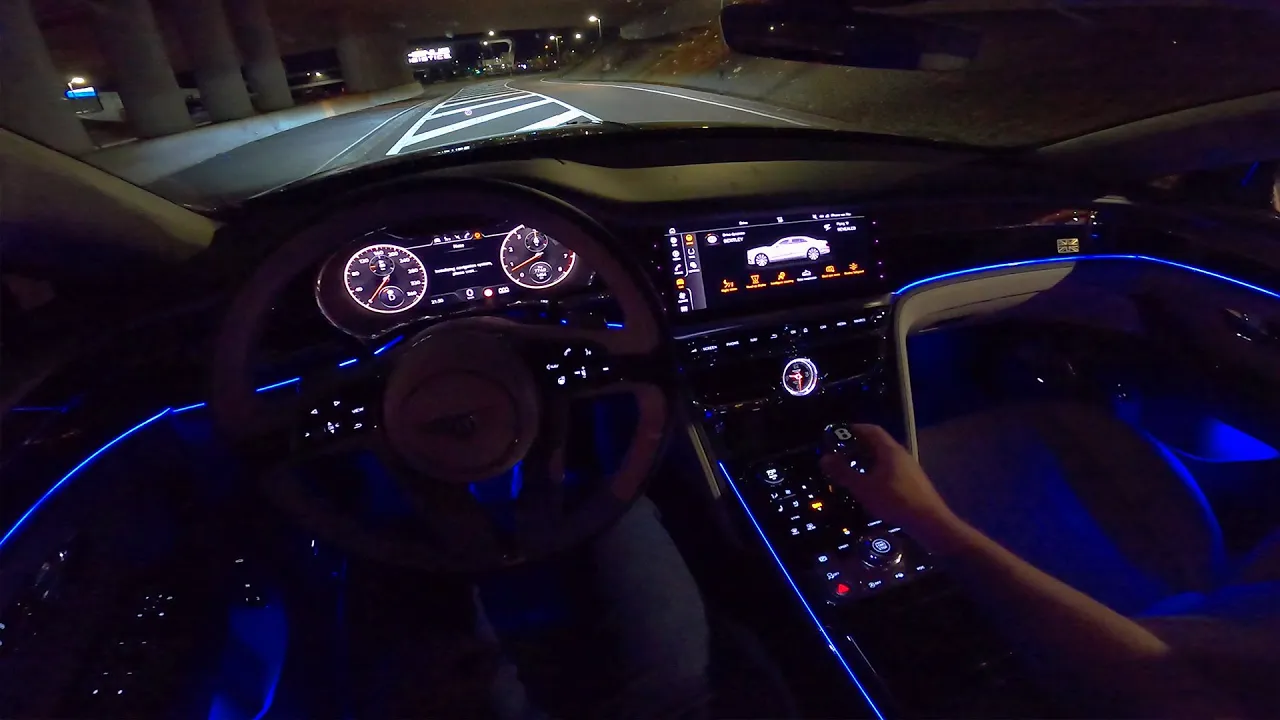 BENTLEY Flying Spur W12 | NIGHT DRIVE POV | AMBIENT LIGHTING by AutoTopNL