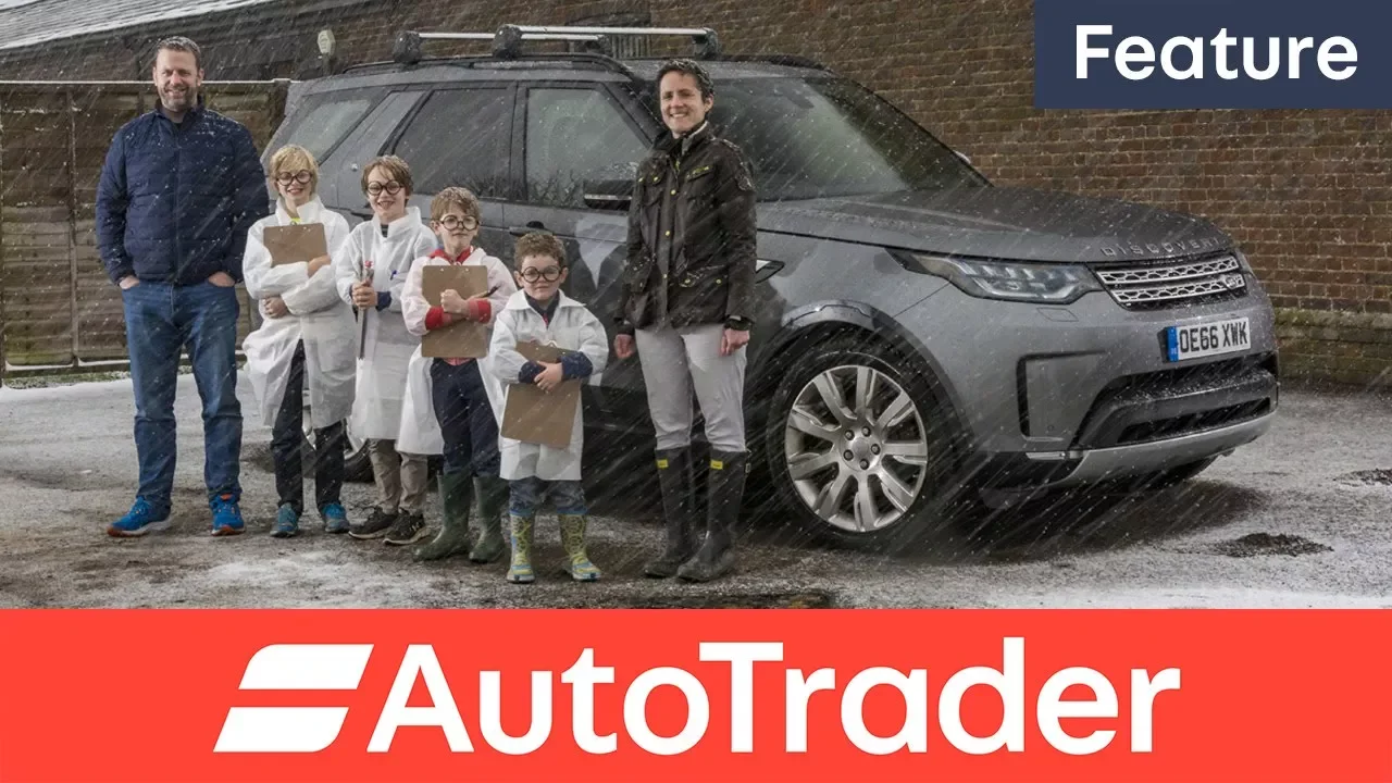 Four children test the new Land Rover Discovery