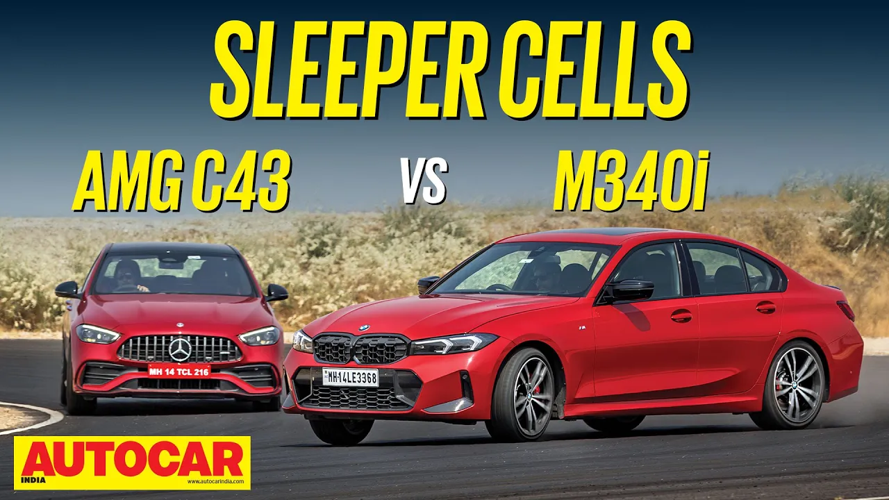 Mercedes-AMG C43 vs BMW M340i - Best sports sedan under Rs 1 crore? | Comparison | @autocarindia1