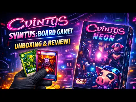 SVINTUS NEON board game @boardgameworld