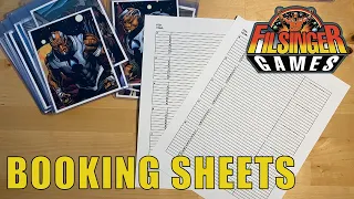 Booking sheets for Wrestling RPGs FILSINGER GAMES Promoter Toolbox #2