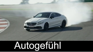 All-new Mercedes-AMG C 63 S Coupé Sound Racetrack Exterior Interior preview C-Klasse Coupé AMG