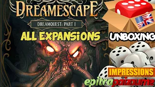 DreamEscape Expansions - Unboxing & First Impressions (EN) | Epitrapaizoume