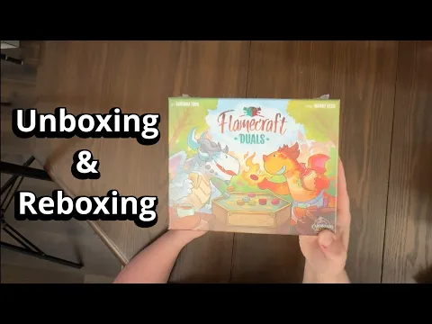 Flamecraft: Duals - Standard Retail Edition - Board Game Unboxing & Reboxing - What's in the Box?