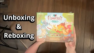 Flamecraft: Duals - Standard Retail Edition - Board Game Unboxing & Reboxing - What's in the Box?