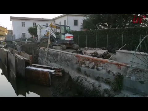 <span style="color:var(--accent)">Video:</span> Condotto pubblico, il consorzio di bonifica recupera il muro crollato a San Pietro a Vico