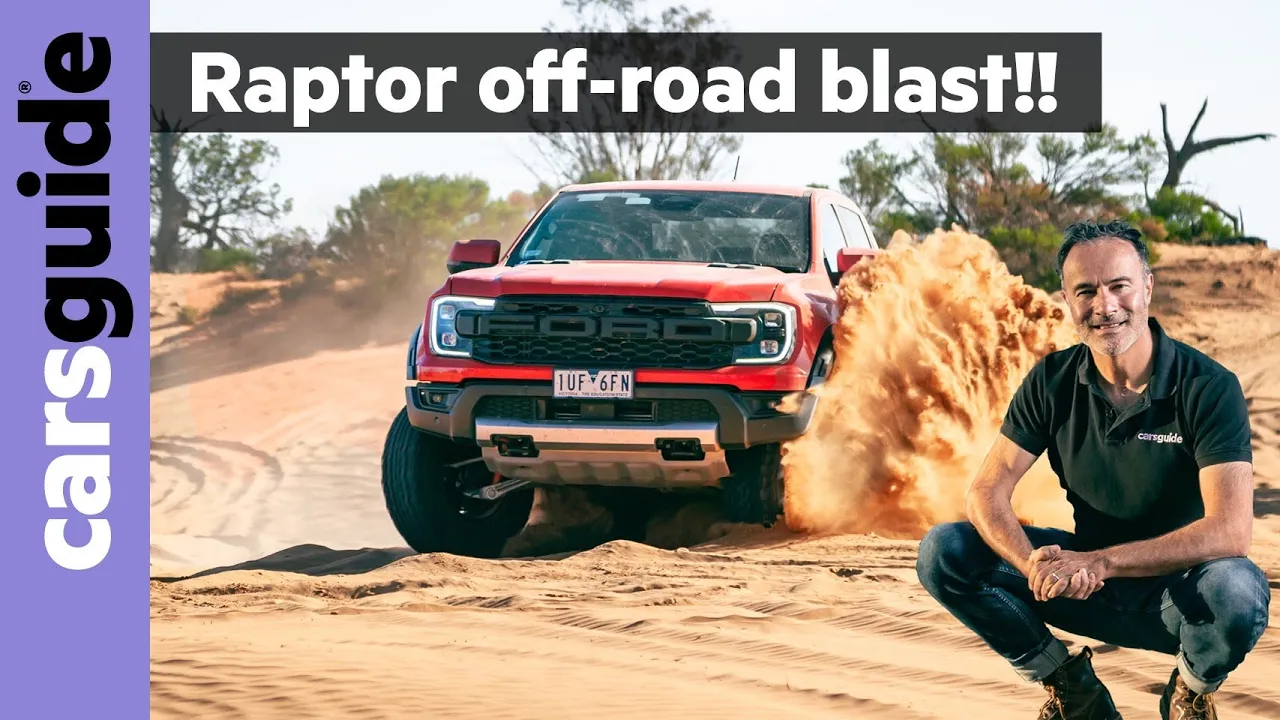 Ford Ranger Raptor 2023 off road 4x4 test - Preview of BAJA MODE in the new petrol turbo V6 pickup!