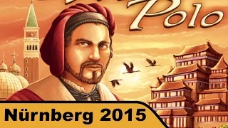 Auf den Spuren von Marco Polo (Deutscher Spielepreis 2015) - First Look - Spielwarenmesse 2015