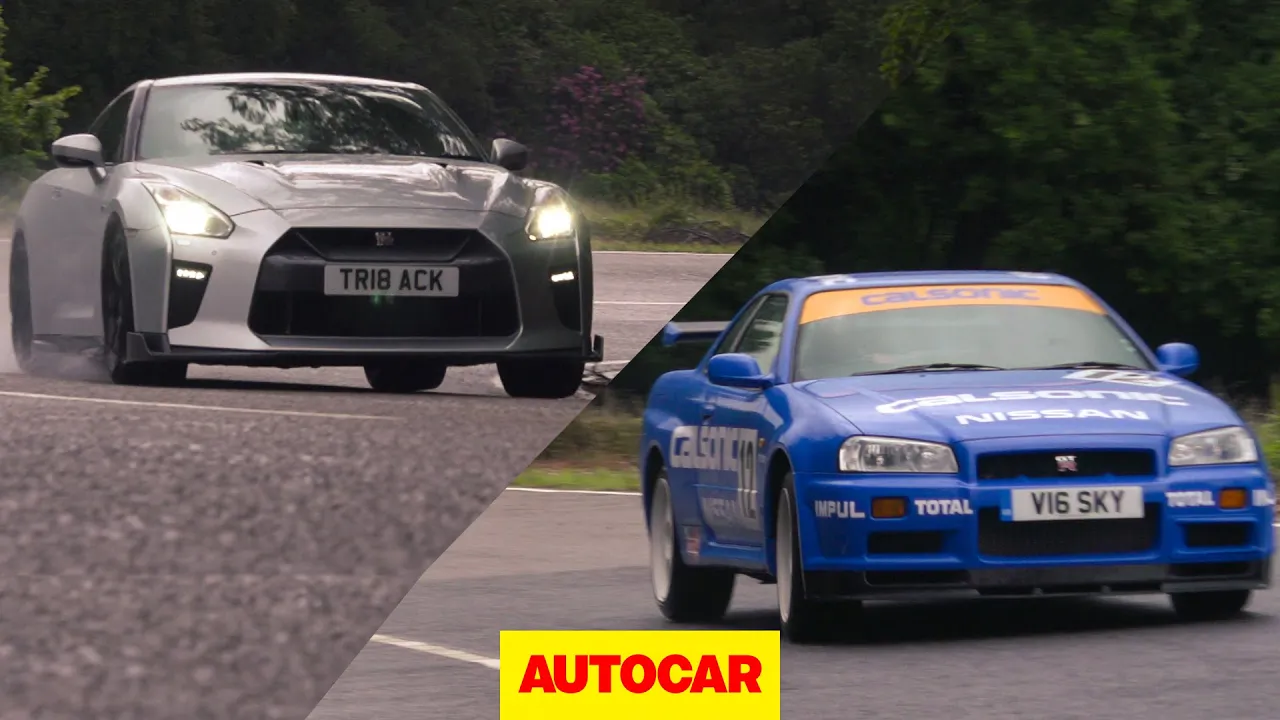 Nissan Skyline GT-R review | R34 Skyline v R35 GT-R | Autocar Heroes