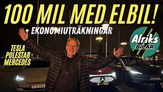Trippeltest: Mercedes CLA, Tesla Model Y och Polestar 2.