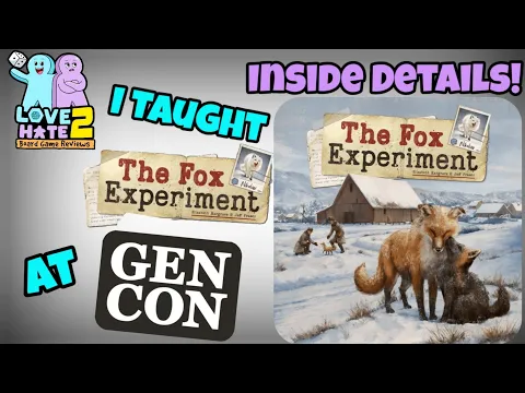 I Taught 'The Fox Experiment' At GenCon 2022 - Here Are The Details On It!! Pandasaurus Games