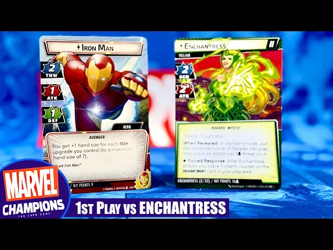 Marvel Champions first play vs Enchantress | Limited Card Pool of Core Set plus Waves 8 & 9