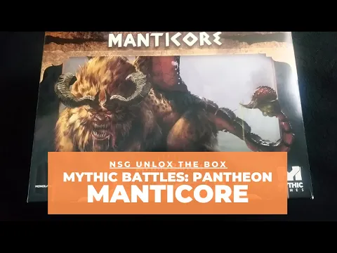 Mythic Battles Pantheon: Manticore Expansion Unboxing | NSG Unlox The Box