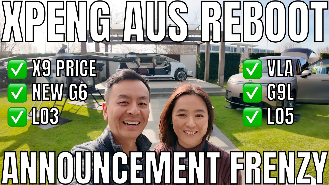 Xpeng Brand Day and Confirmed Launches for Australia: VLA L03 G9L L05