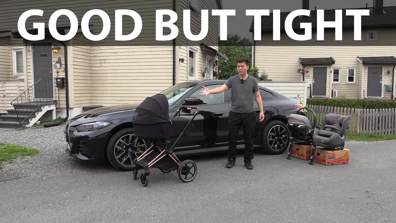 BMW i4 car seat and stroller test