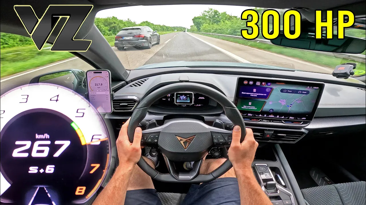 2025 CUPRA LEON VZ 2.0 TSI meets AUDI RS6 C8 on UNLIMITED AUTOBAHN!