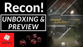 Recon! Assault on the 105s! | Solitaire | WW2 | Unboxing
