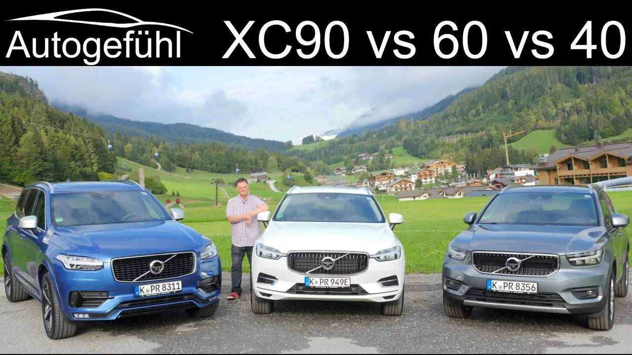 Volvo XC SUV comparison XC90 vs XC60 vs XC40 head 2 head - Autogefühl