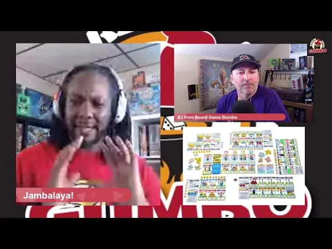 Gumbo Live! with Jambalaya Plays Games talking Fantastic Factories