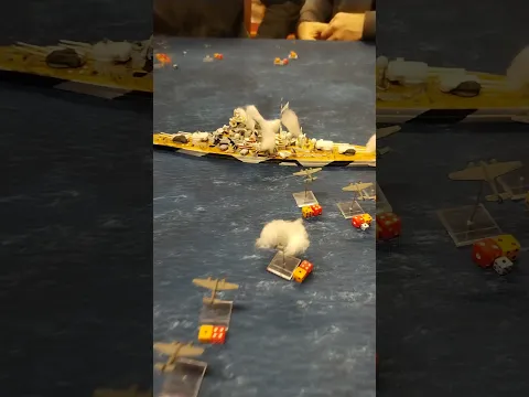 Tirpitz been hit! - Wargaming Hunt for Tirpitz in 1/700 scale!