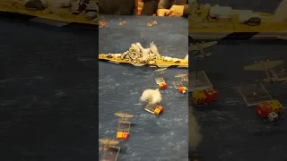 Tirpitz been hit! - Wargaming Hunt for Tirpitz in 1/700 scale!