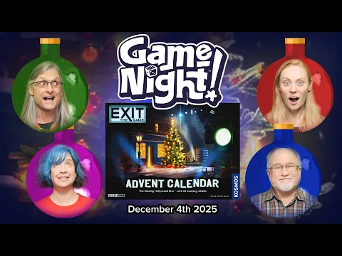 GameNight! 24 Days of Christmas Day 4 - Exit: The Game Advent Calendar - The Missing Hollywood Star
