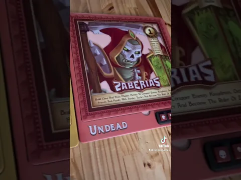 Zaberias Board Game | #Components #zaberias @zaberias