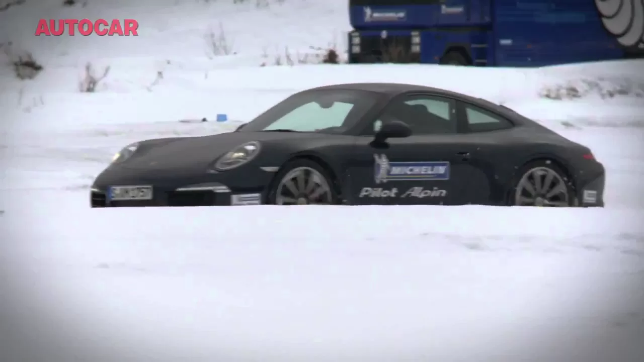 Winter tyre test - for sports cars! Porsche 911 tests by www.autocar.co.uk