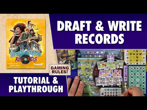 Draft & Write Records - Tutorial & Playthrough