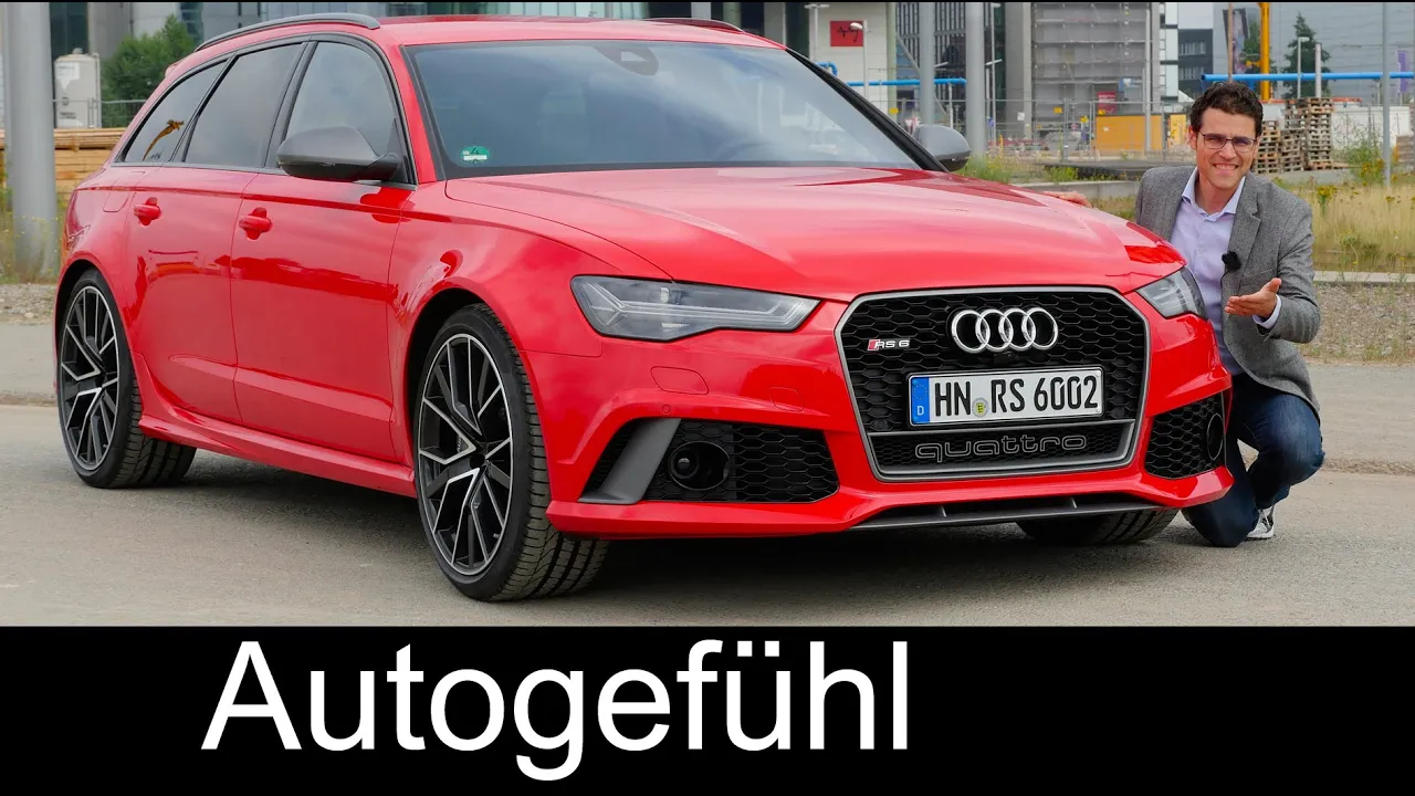 Audi RS6 Avant Performance FULL REVIEW test driven Autobahn V8 605 hp - Autogefühl